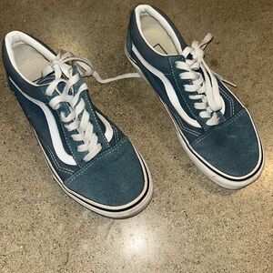 Vans Blue and White Women's Sneakers
